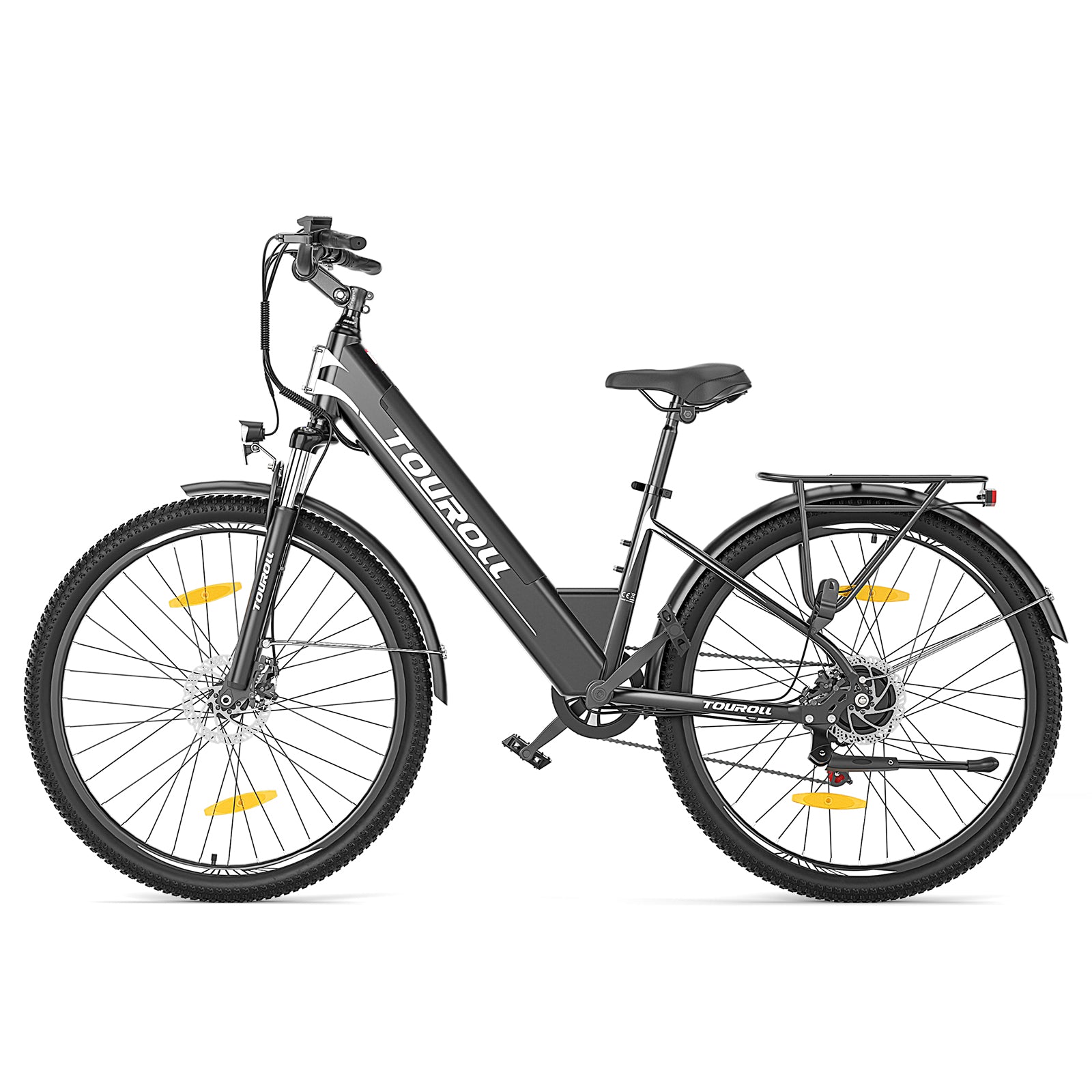 Touroll J1 ST bici elettrica trekking nera telaio basso