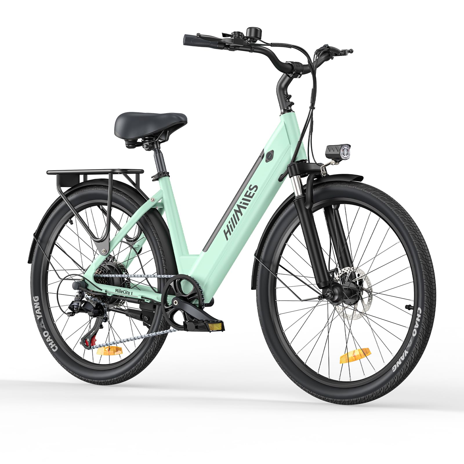 HillMiles MileCity1 bici elettrica 26" verde autonomia 100 km