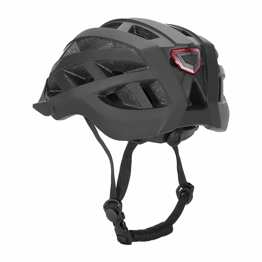 Touroll Casco bici con luce LED posteriore