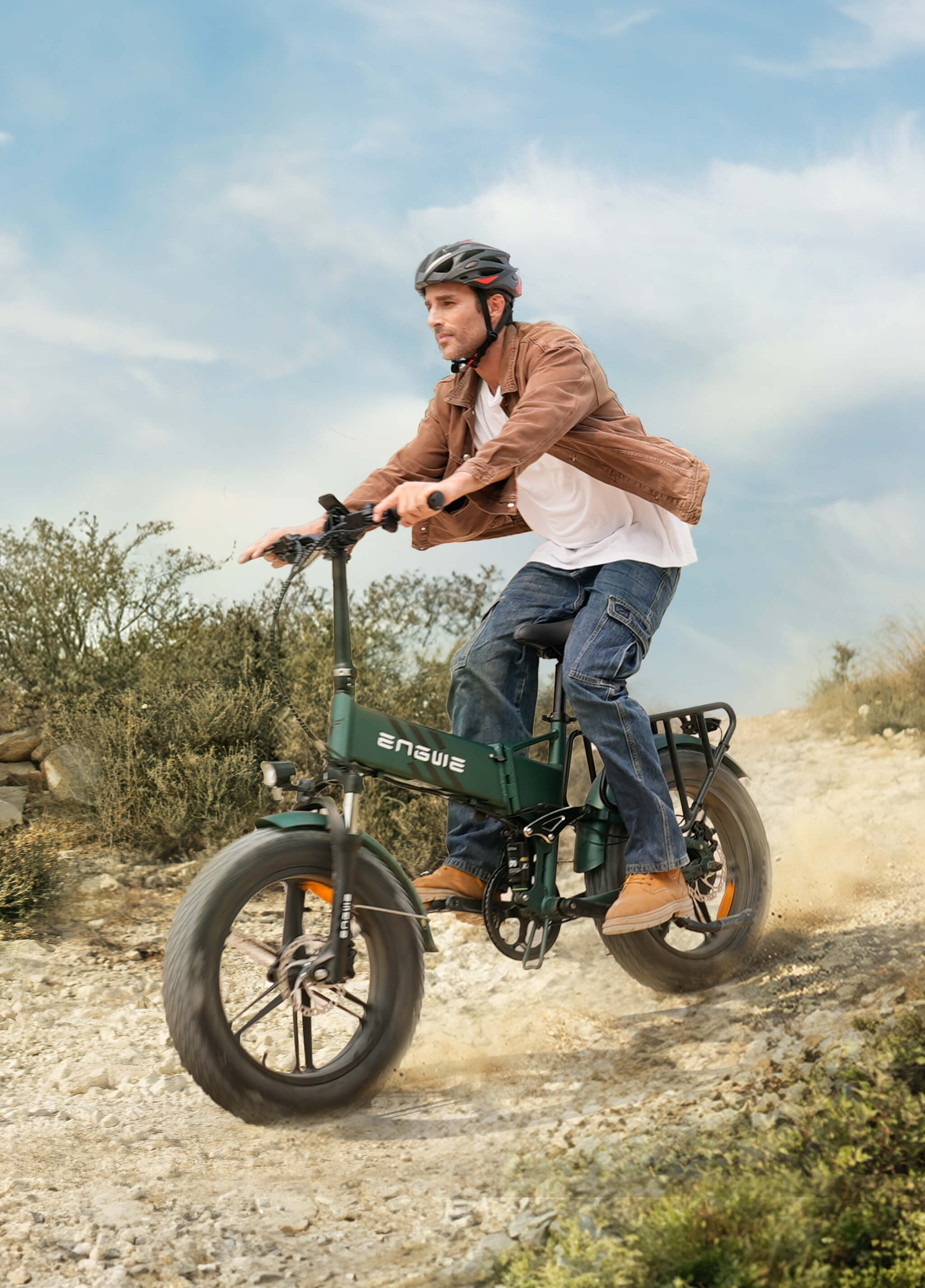 E-BYCCO Engine Pro 2.0 bici elettrica pieghevole verde 110 km