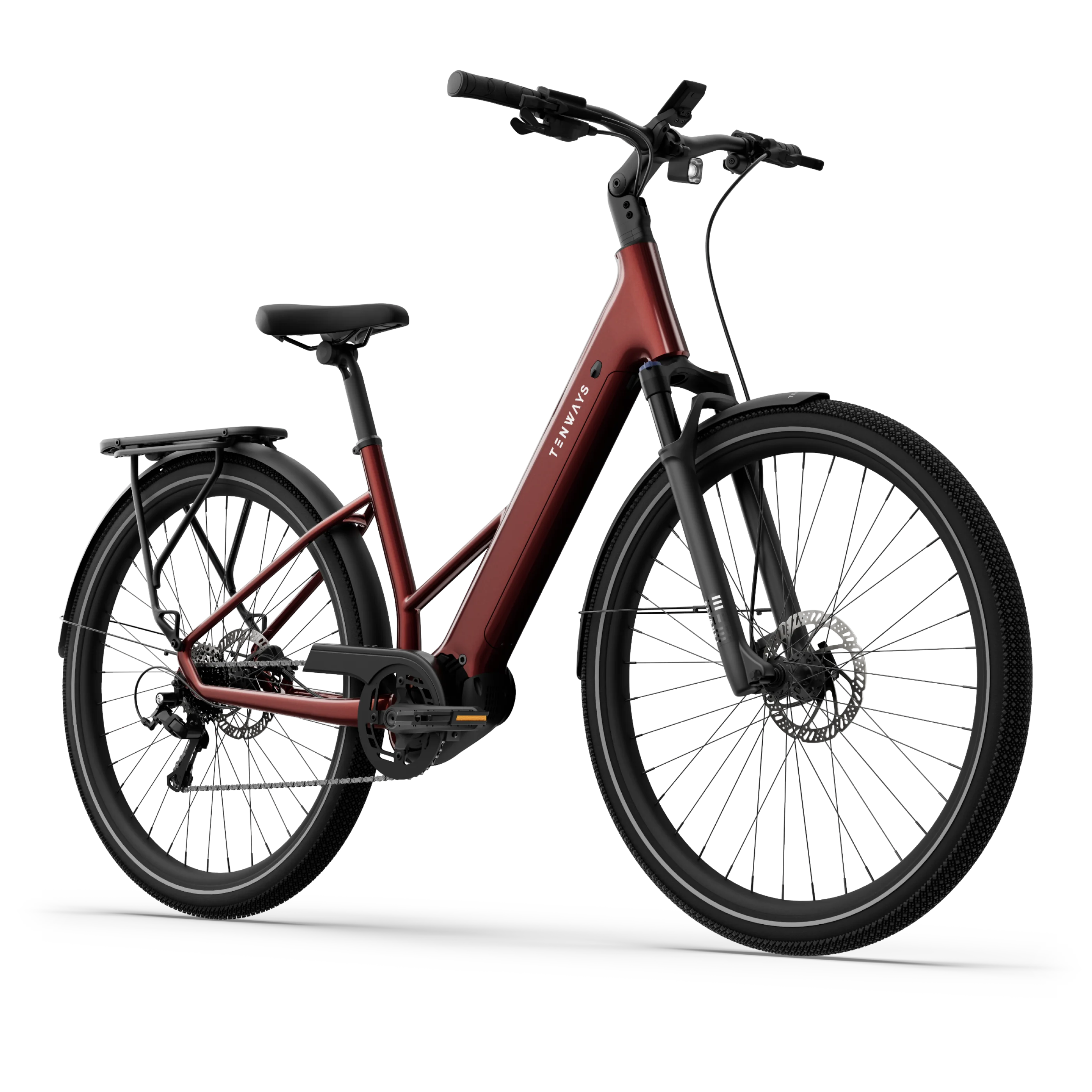 Tenways Ago Air bici elettrica cinghia Midnight Black