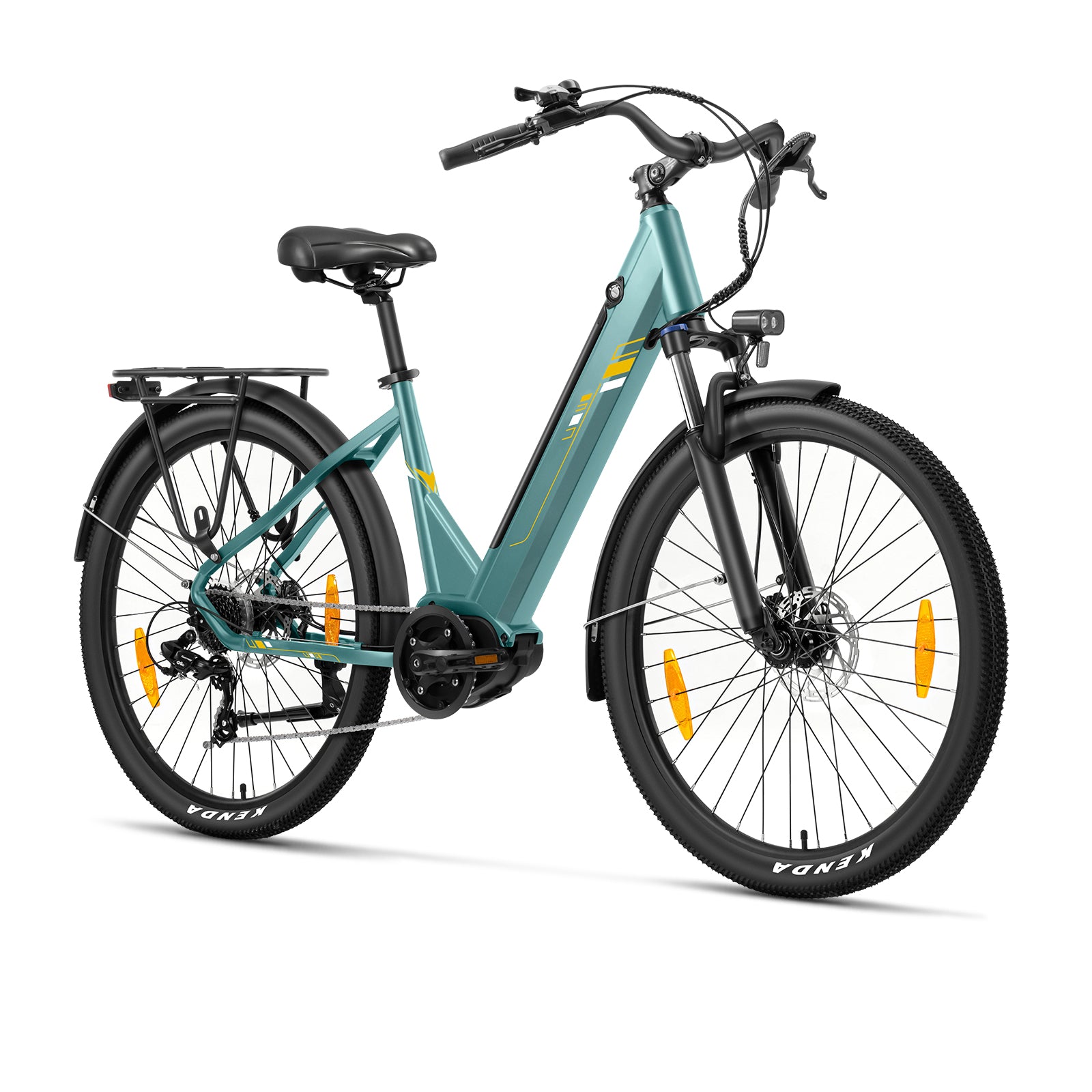Touroll Urbano 3 bici elettrica motore centrale Teal