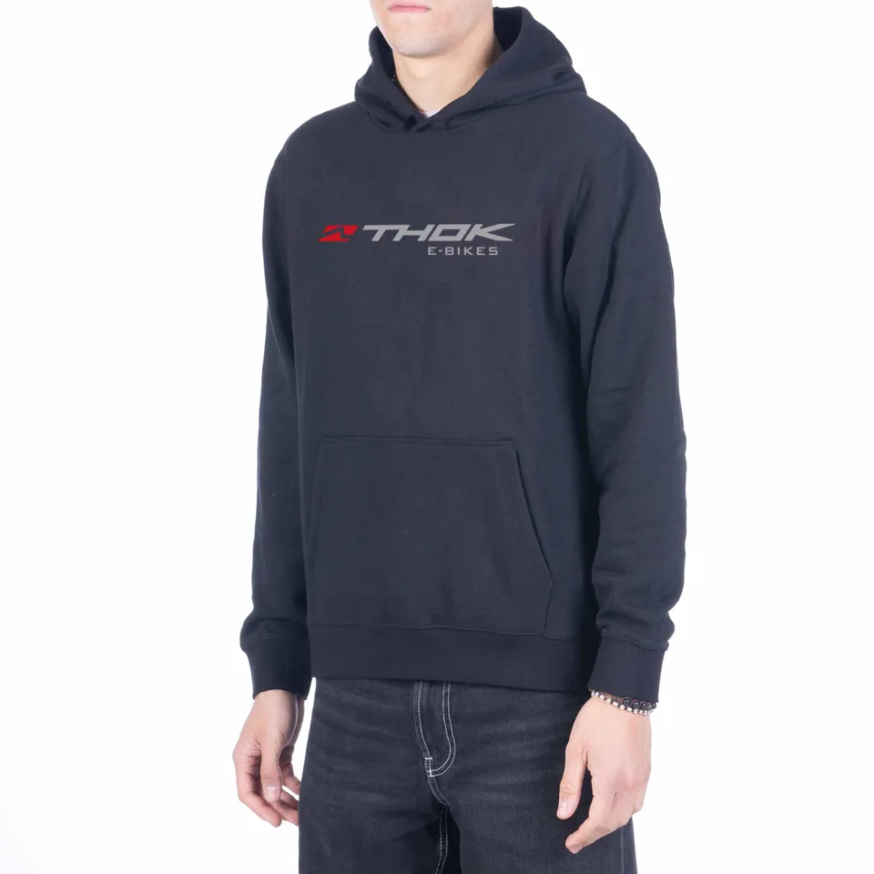 THOK Staff felpa con cappuccio nera cotone