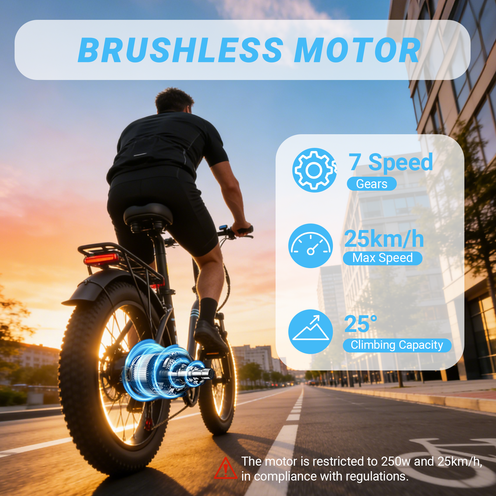 E-Bycco S1 bici elettrica pieghevole 20" 500W